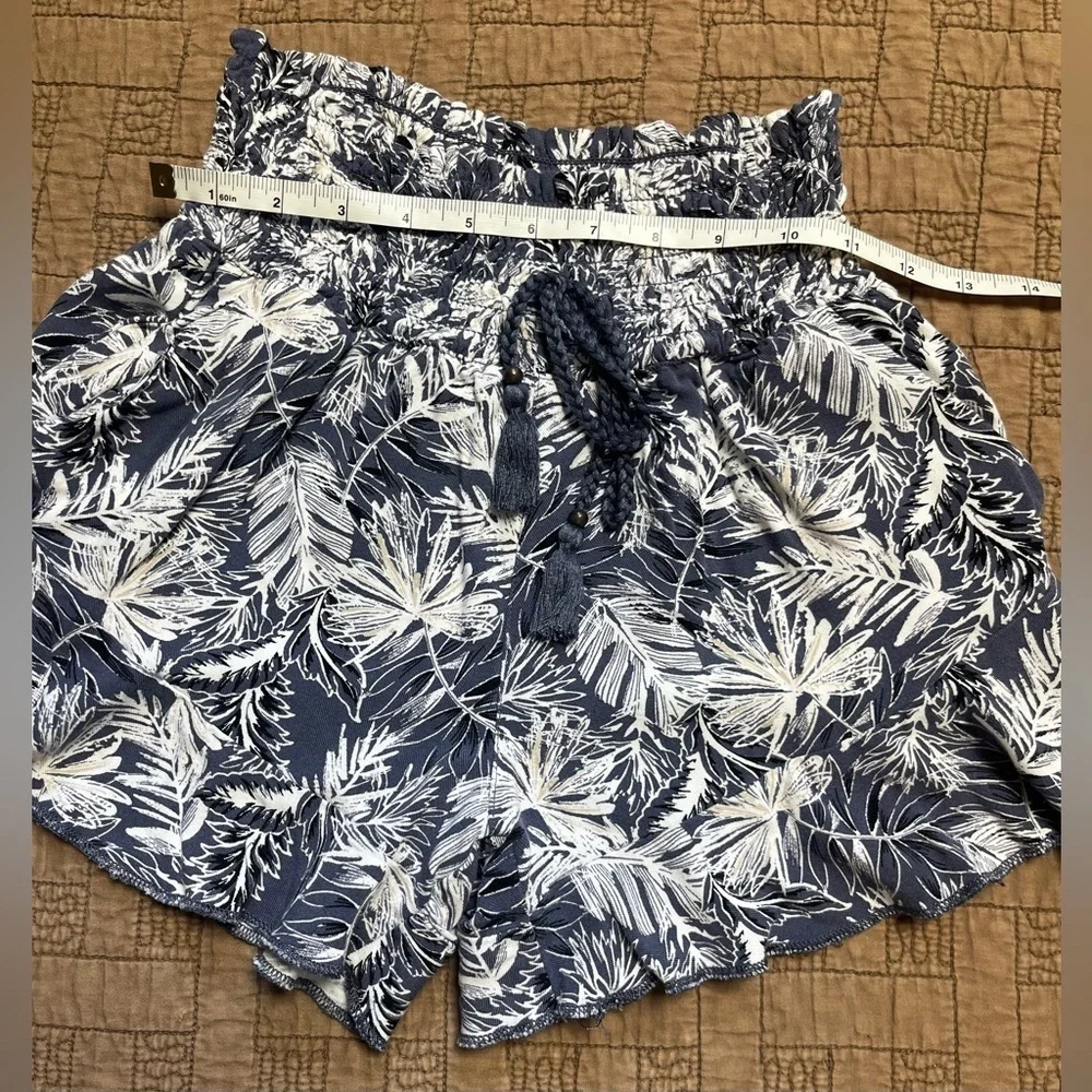 Rewash Navy and White Beach Shorts Boho beach Summer Size Small